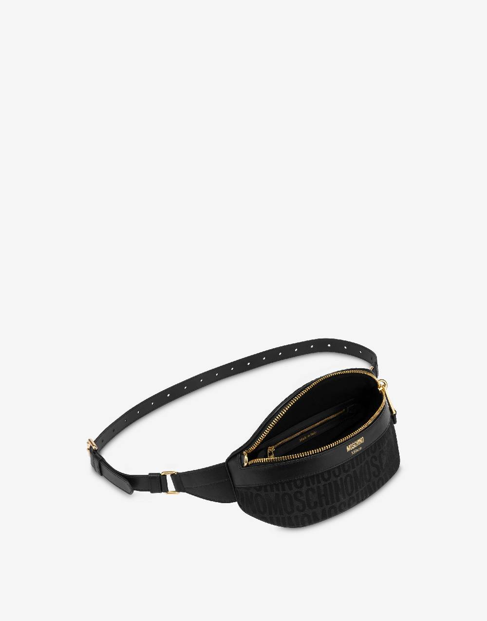 Love Moschino Marsupio in nylon Allover Logo Italia