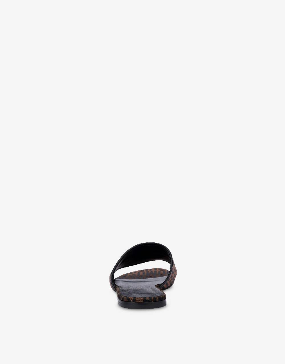 Love Moschino Sandali flat in nylon Allover Logo Vendita