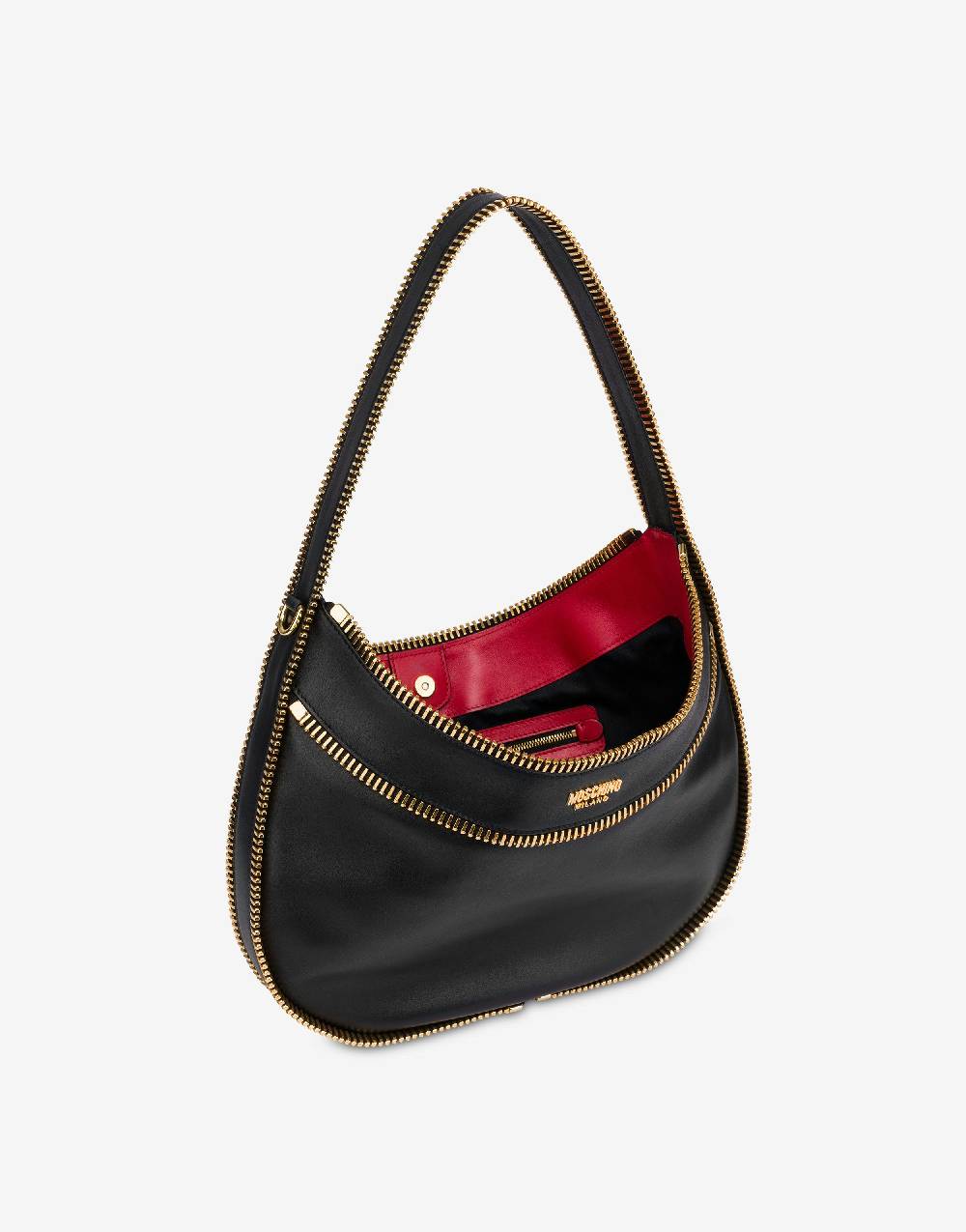 Love Moschino Moschino Rider hobo bag in vitello Convenienza