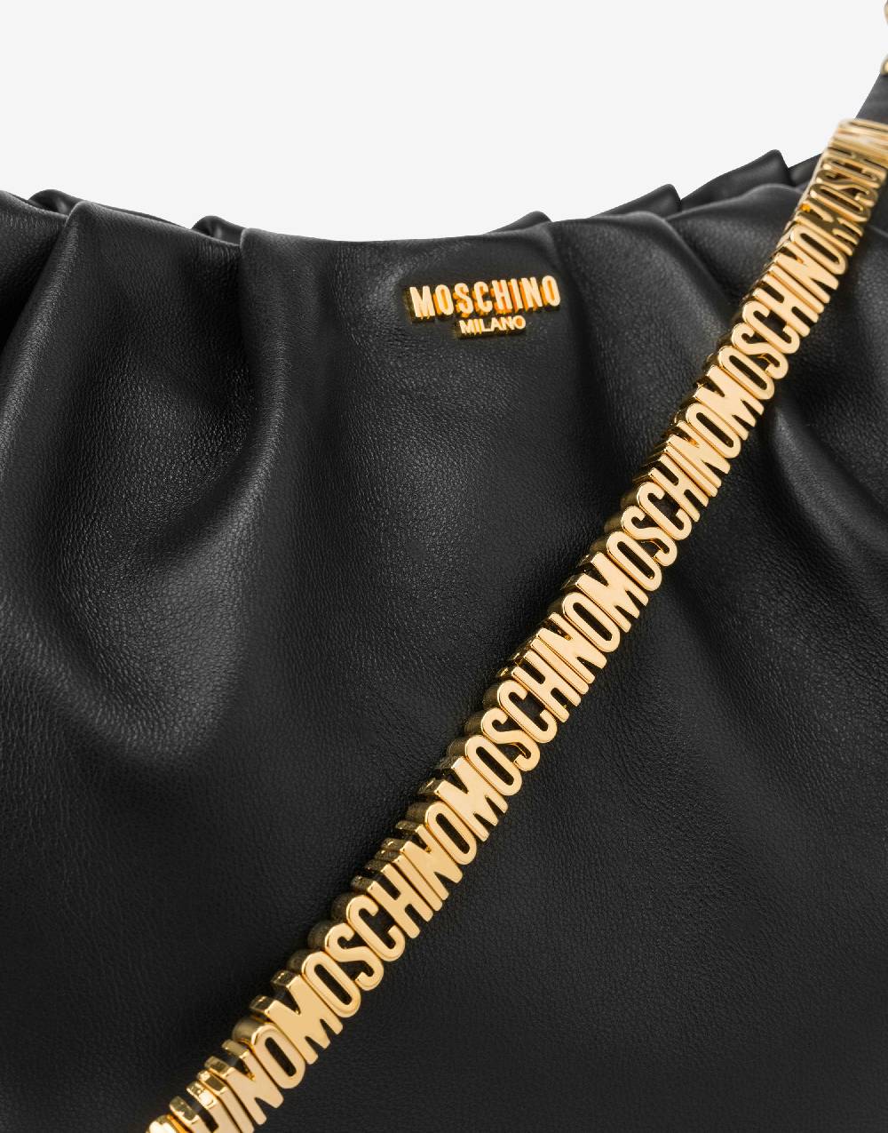 Love Moschino Hobo bag in nappa Mini Lettering Economico