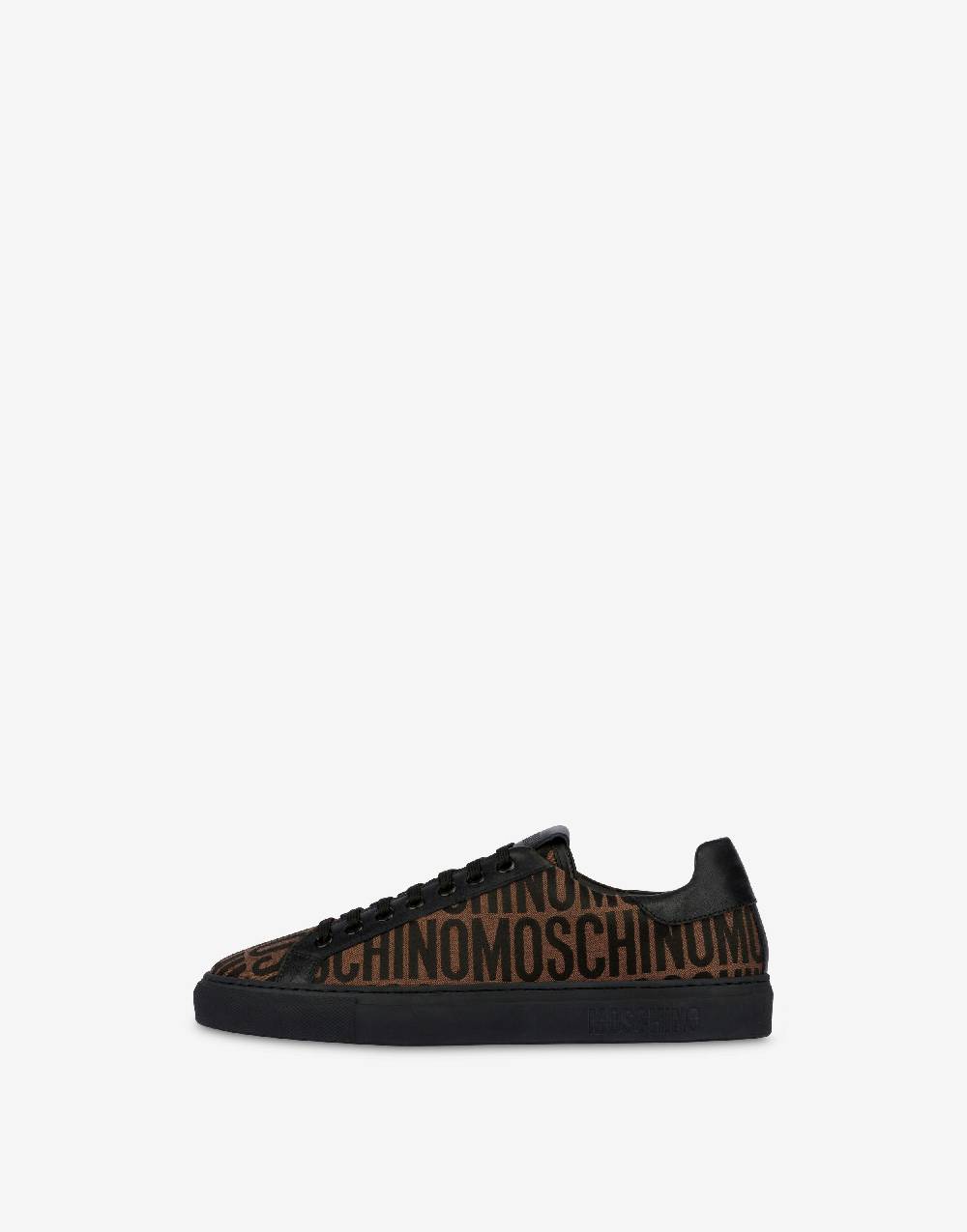 Love Moschino Sneakers in nylon Allover Logo Nuova