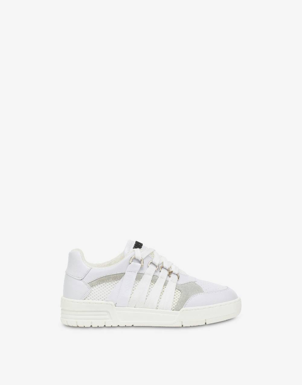 Love Moschino Sneakers Streetball in rete e vitello Fino Al -60%