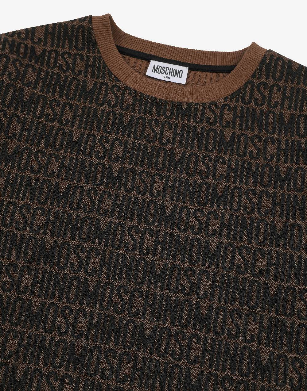 Love Moschino Felpa in cotone Allover Logo Convenienza
