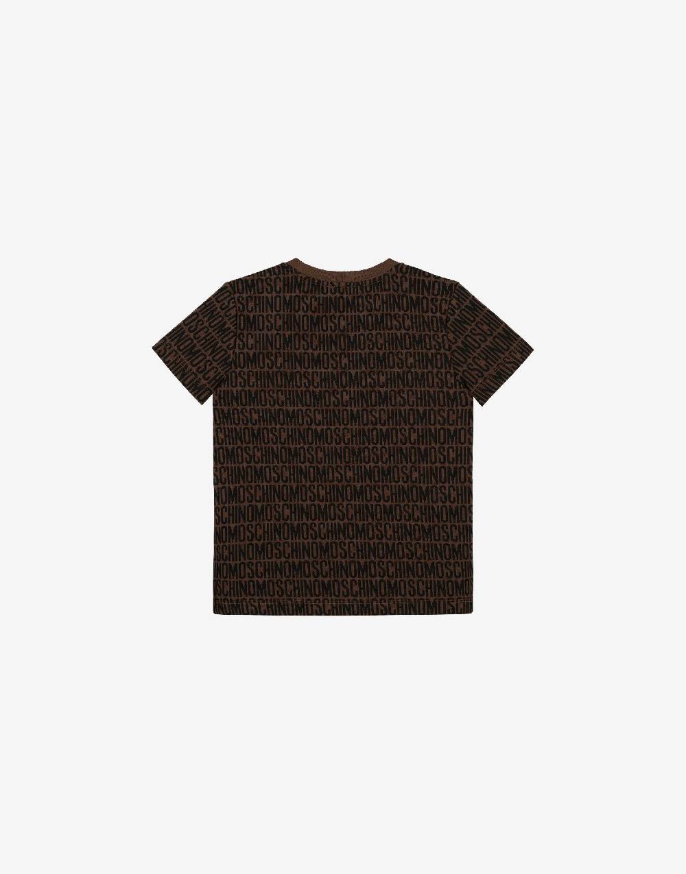 Love Moschino T-shirt in jersey Allover Logo Saldi