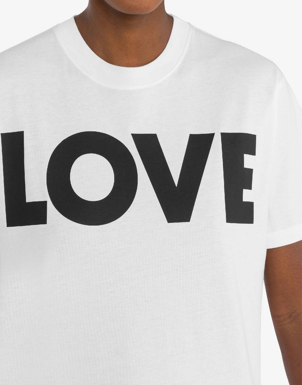 Love Moschino T-shirt in jersey organico Love Vendita