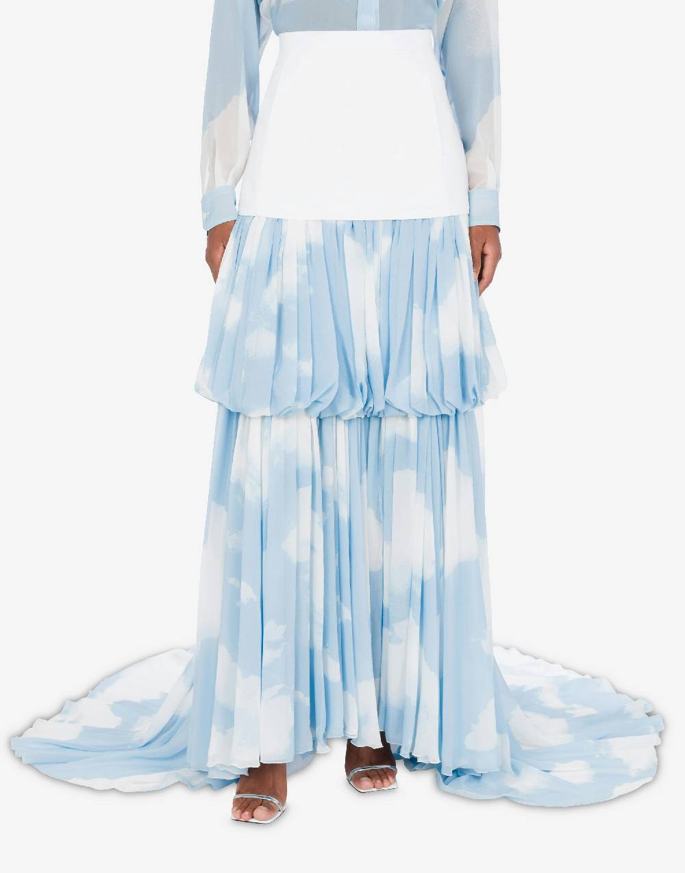 Love Moschino Gonna lunga con stampa In the Cloud Prezzo Ridotto