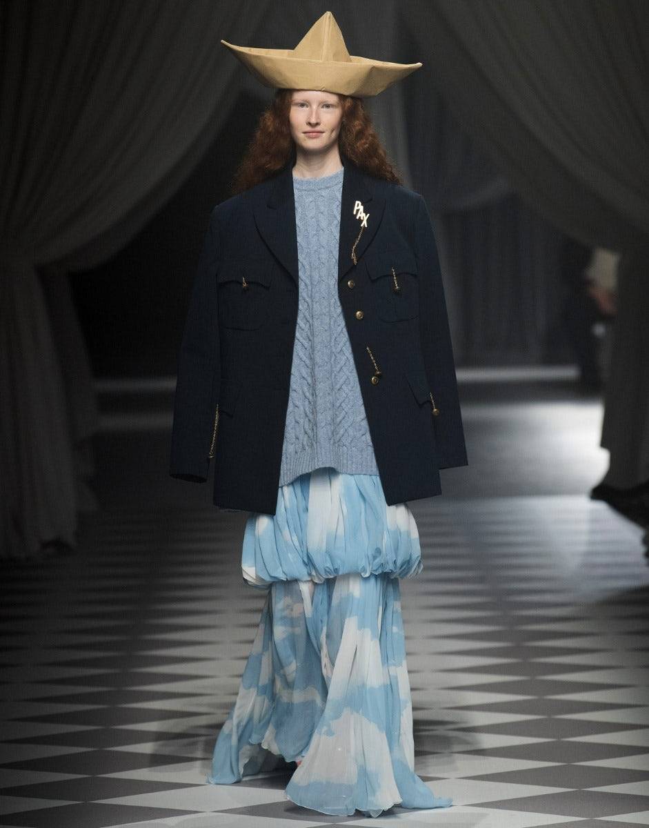 Love Moschino Gonna lunga con stampa In the Cloud Prezzo Ridotto