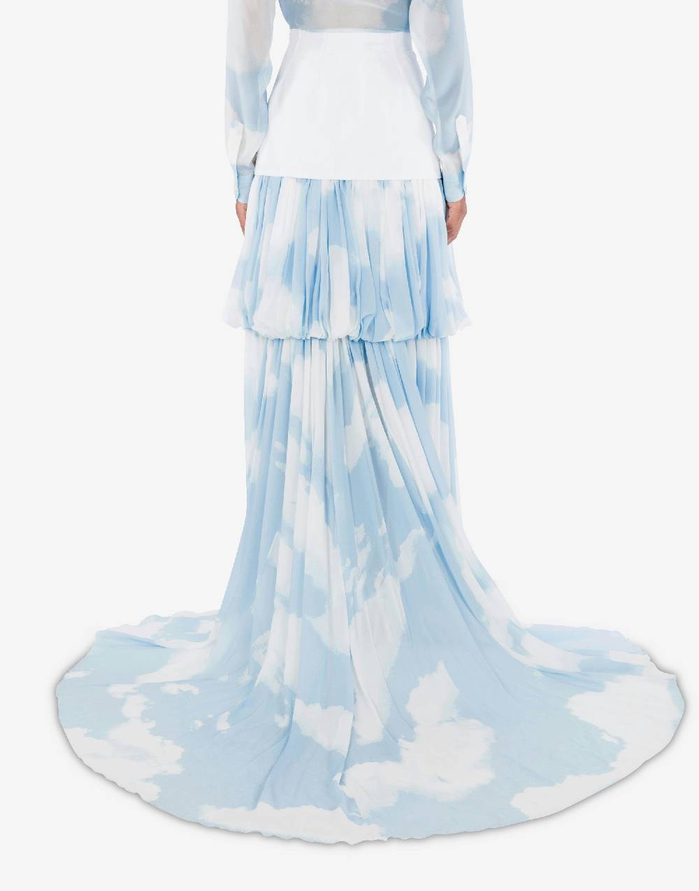 Love Moschino Gonna lunga con stampa In the Cloud Prezzo Ridotto