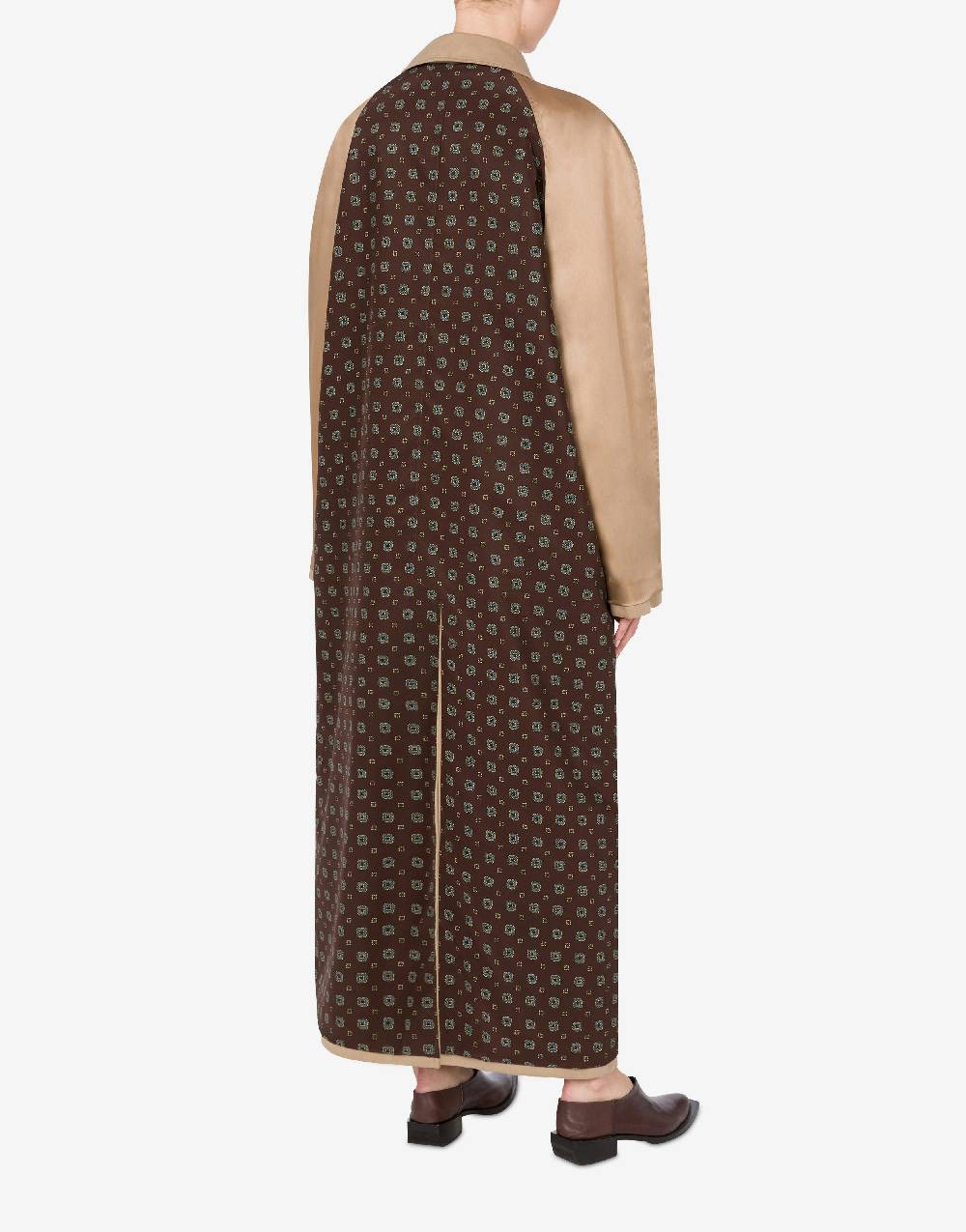 Love Moschino Trench reversibile in gabardina e raso Novità