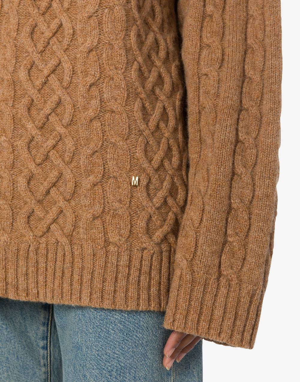 Love Moschino Pullover oversize in shetland Golden M Sconto