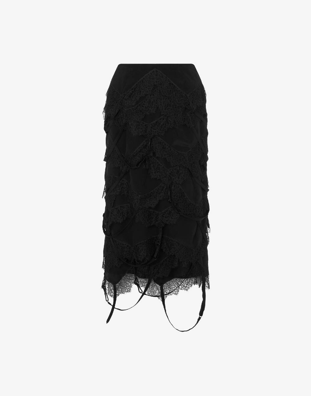 Love Moschino Gonna midi in crêpe de chine Layer Up