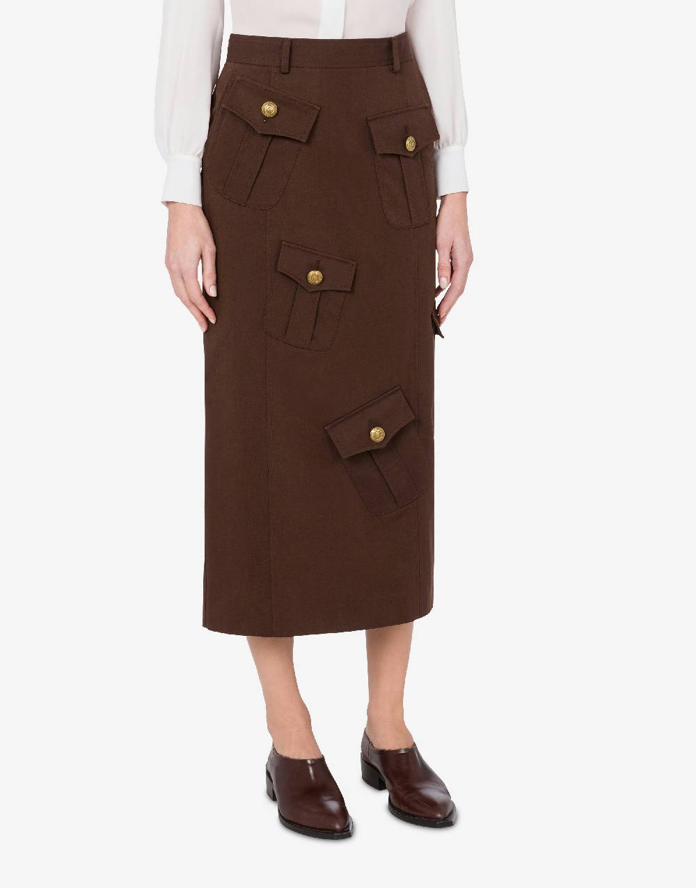 Love Moschino Gonna in gabardina Military Twist Online