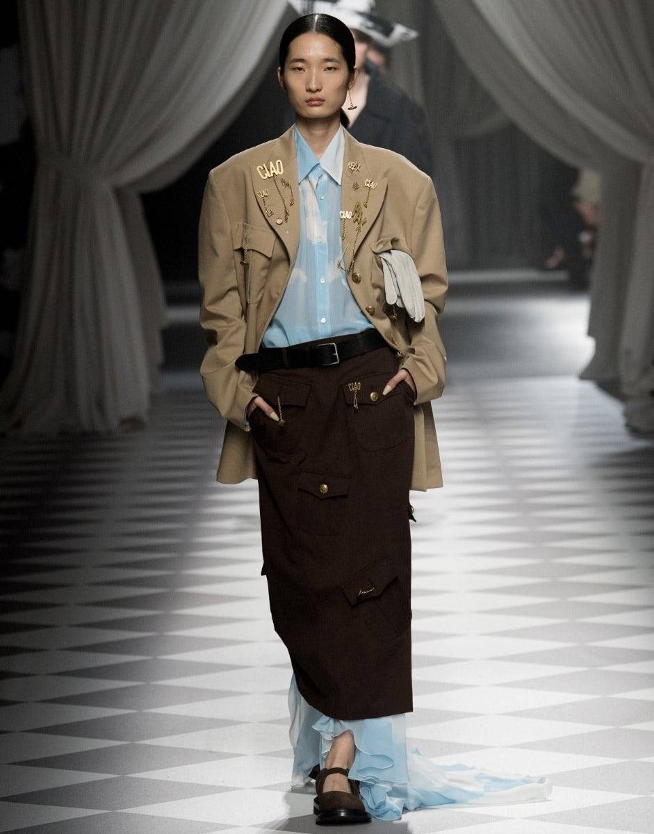 Love Moschino Giacca in gabardina Military Twist Offerte