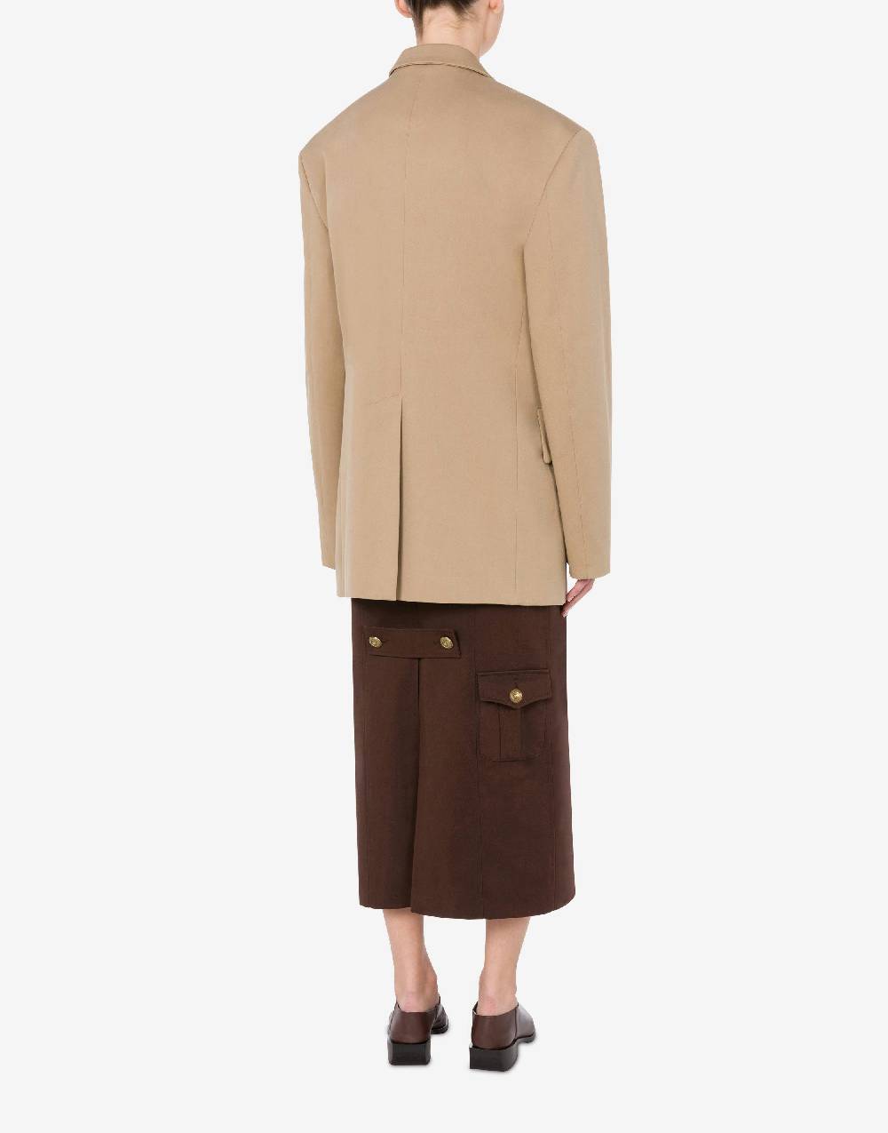 Love Moschino Giacca in gabardina Military Twist Offerte