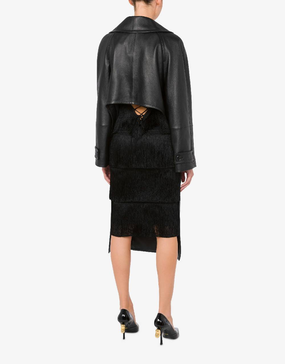 Love Moschino Cappotto asimmetrico in nappa I Più Venduti