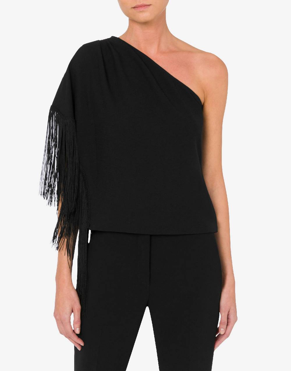 Love Moschino Top monospalla con frange Qualità