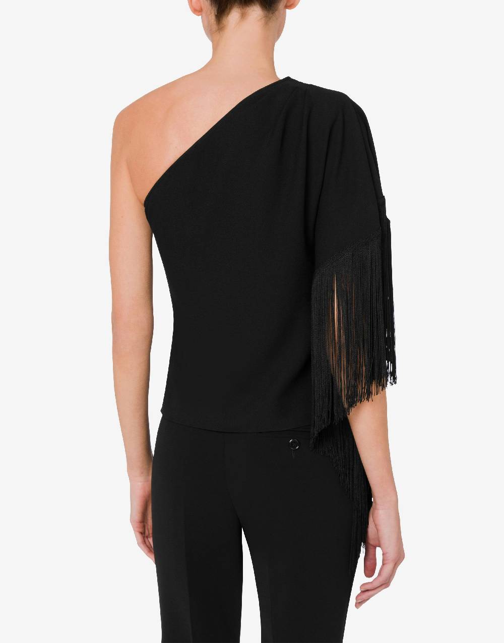 Love Moschino Top monospalla con frange Qualità