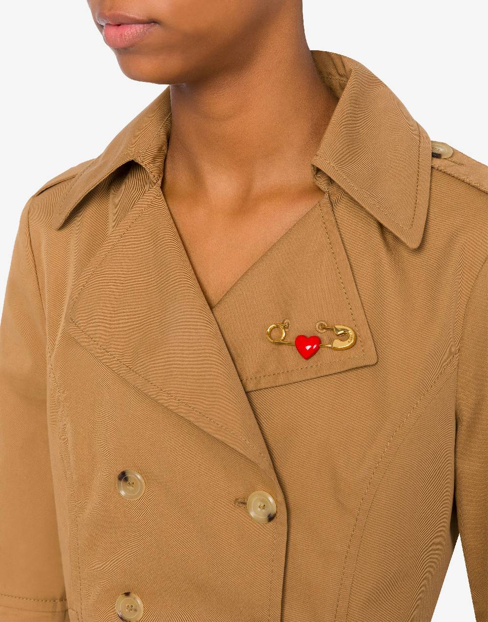 Love Moschino Giacca cropped Heart Safety Pin Vendite Flash