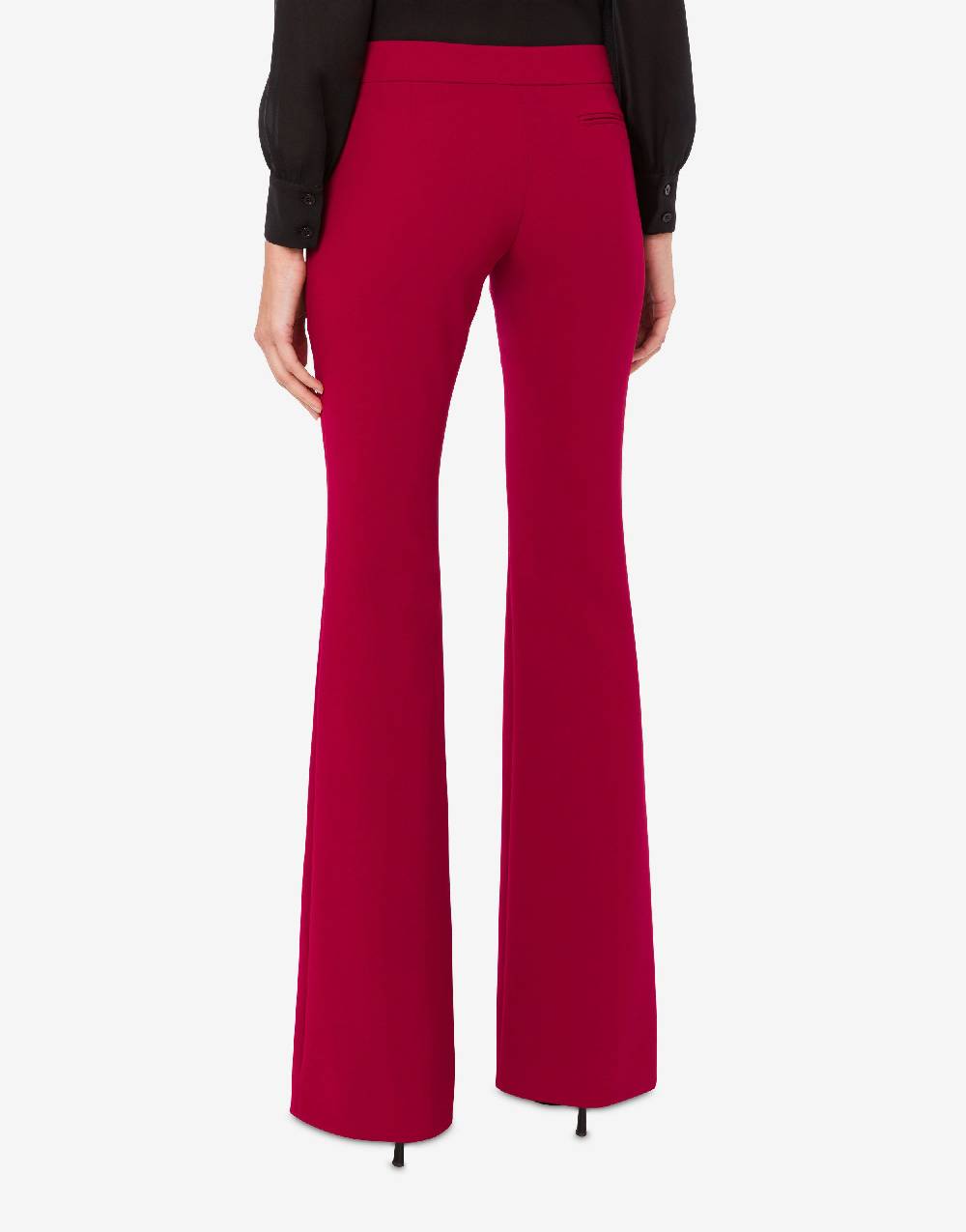 Love Moschino Pantalone flare in crêpe Vendita