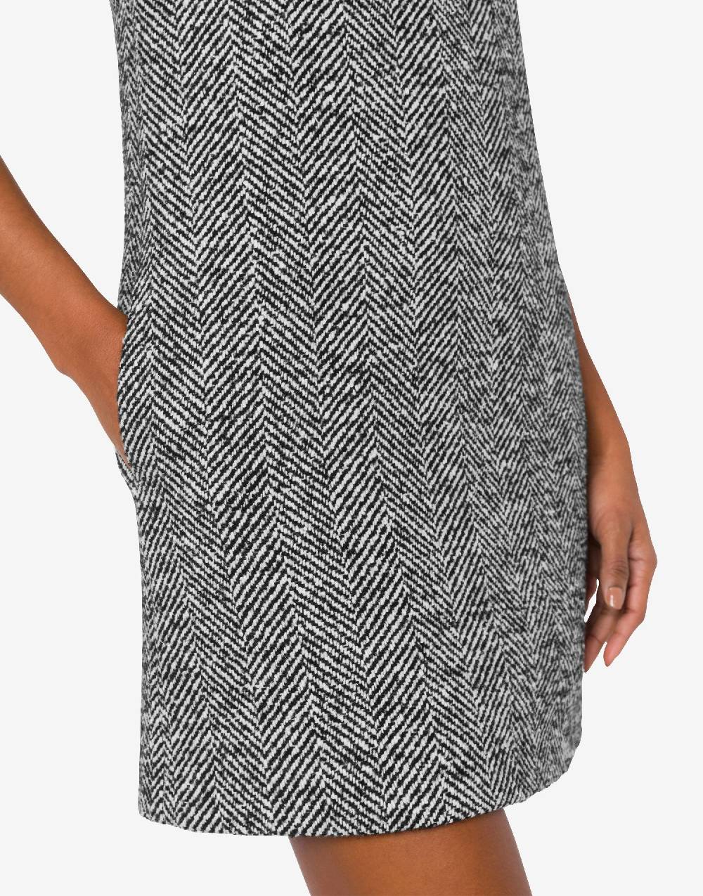 Love Moschino Abito in spigato di misto lana Spedizione Gratuita