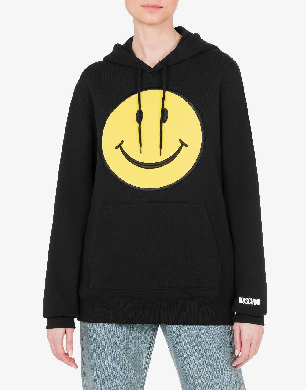 Love Moschino Felpa in cotone organico Smiley® Fino Al -60%