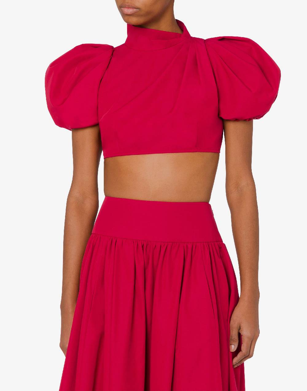 Love Moschino Camicia cropped con maniche a palloncino In Vendita