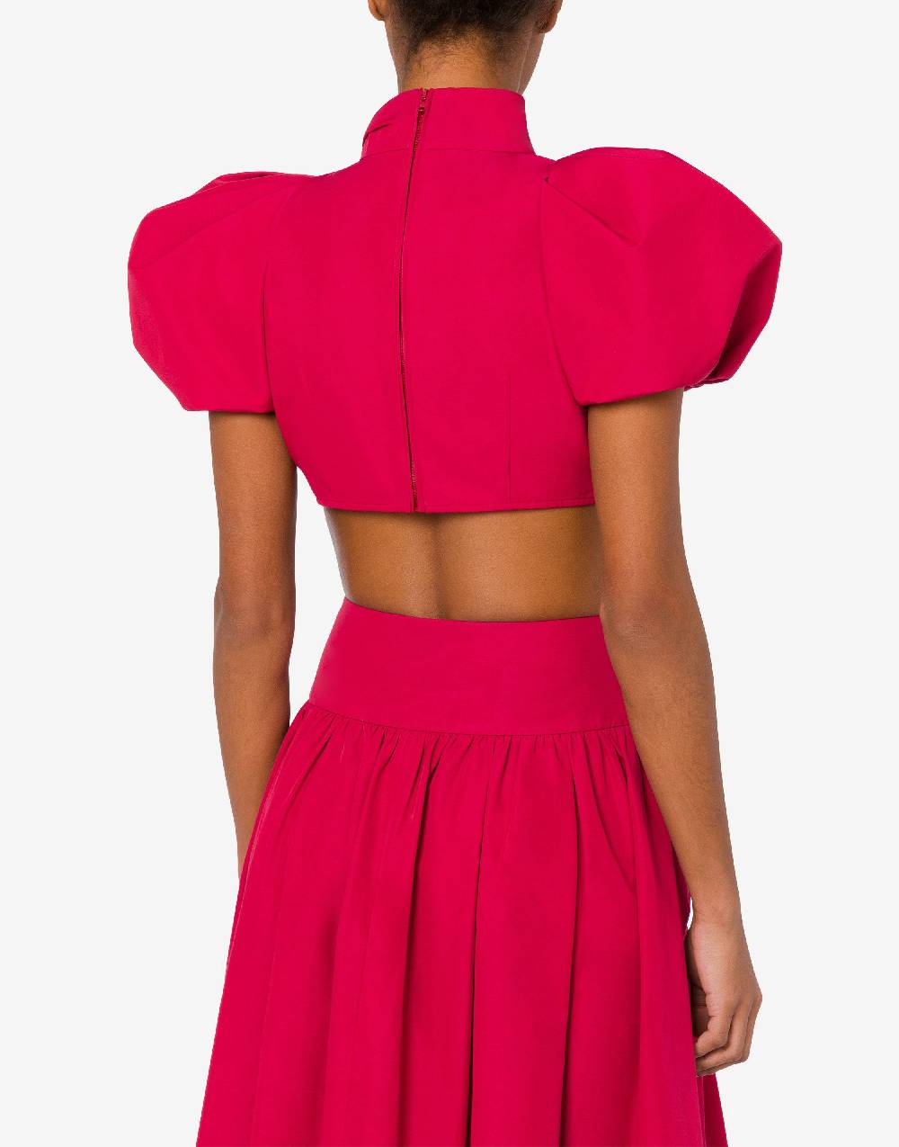 Love Moschino Camicia cropped con maniche a palloncino In Vendita