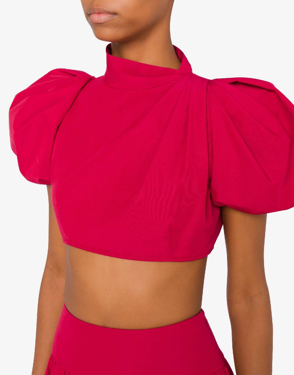 Love Moschino Camicia cropped con maniche a palloncino In Vendita