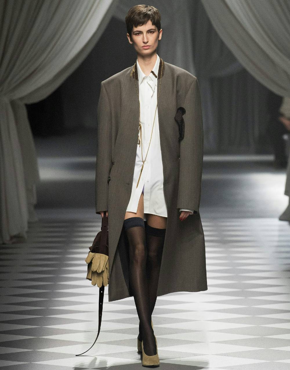 Love Moschino Cappotto in tela di lana In Saldo