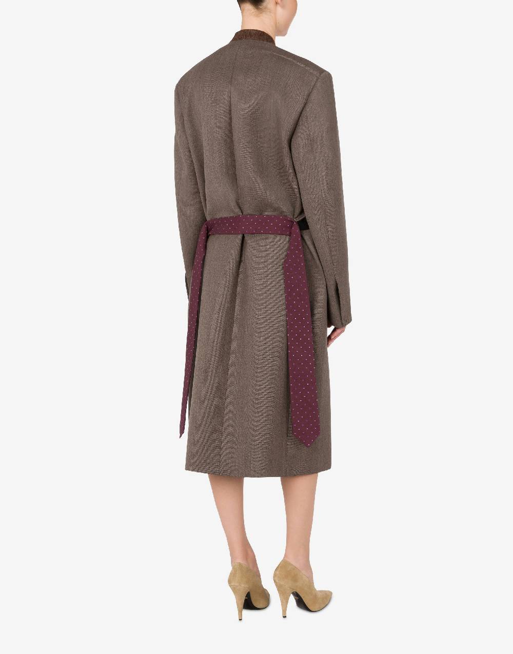 Love Moschino Cappotto in tela di lana In Saldo