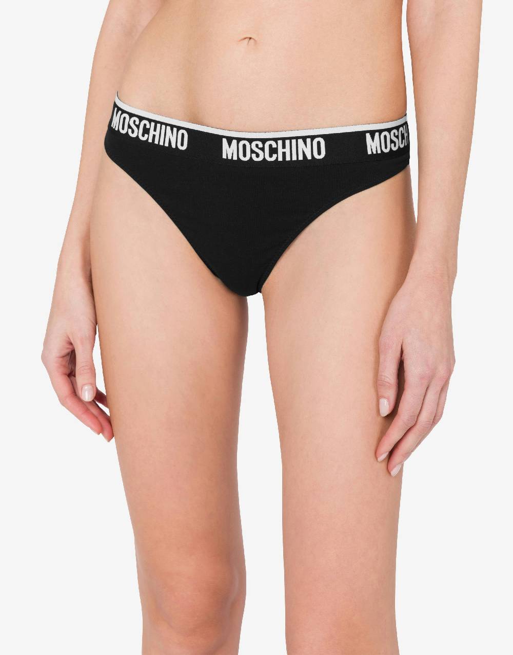 Love Moschino Perizoma in jersey stretch Elastic Logo Band Fino Al -60%