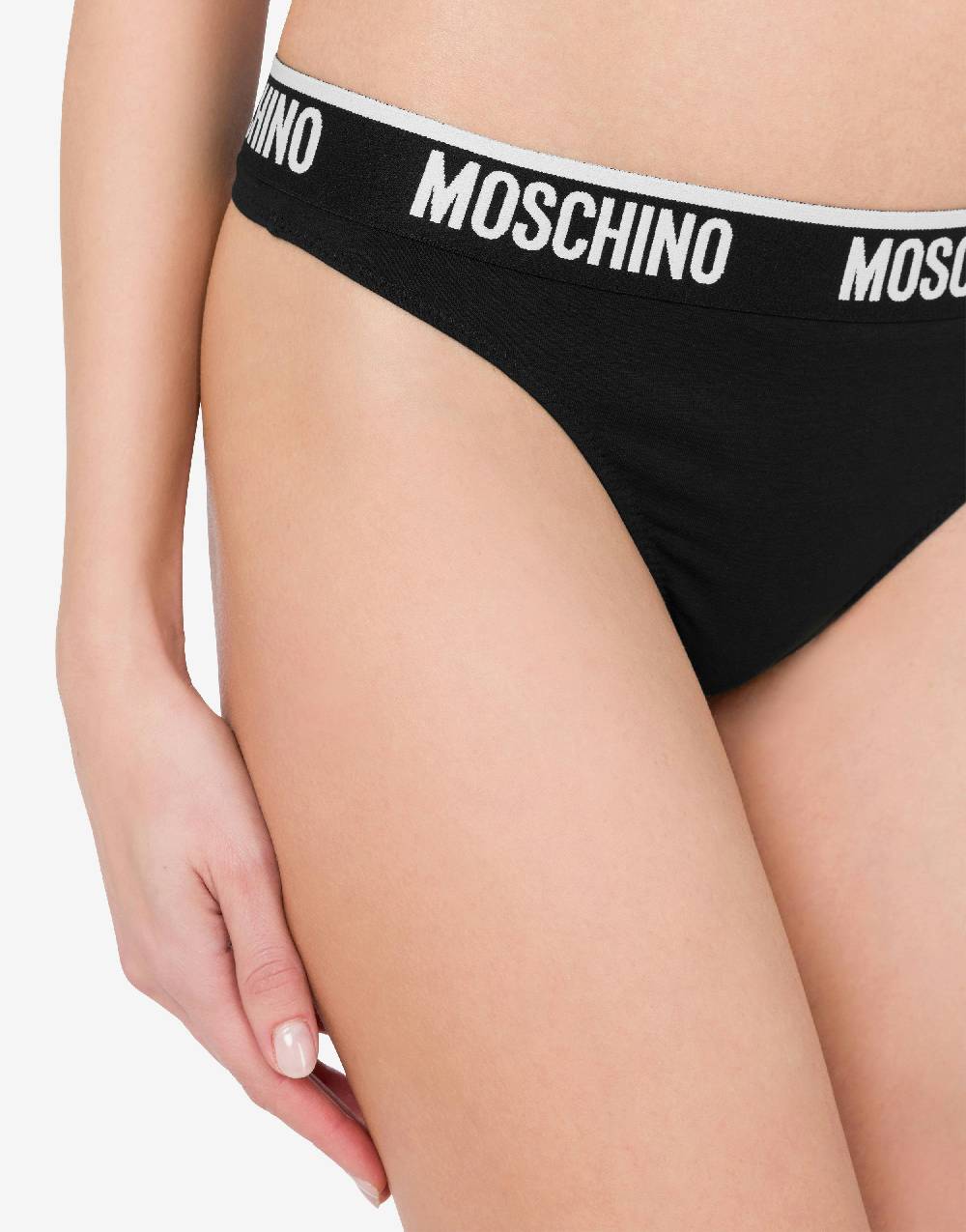 Love Moschino Perizoma in jersey stretch Elastic Logo Band Fino Al -60%