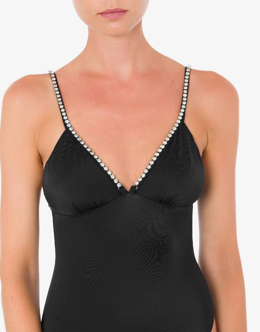 Love Moschino Costume intero Shiny Silver Logo Shopping Online