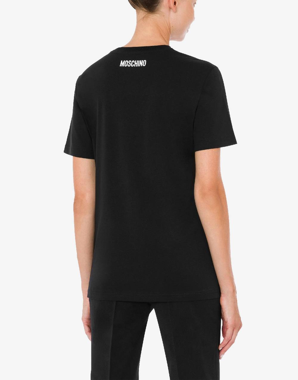 Love Moschino T-shirt in jersey organico You Can't Be Serious Novità