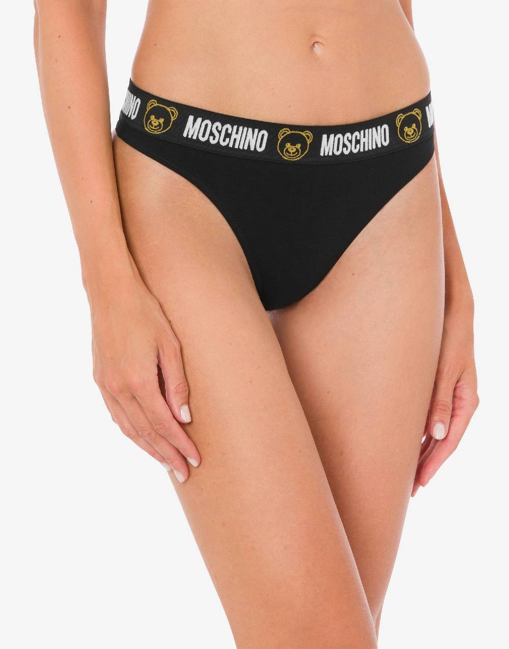 Love Moschino Perizoma in jersey stretch Teddy Elastic Band Saldi