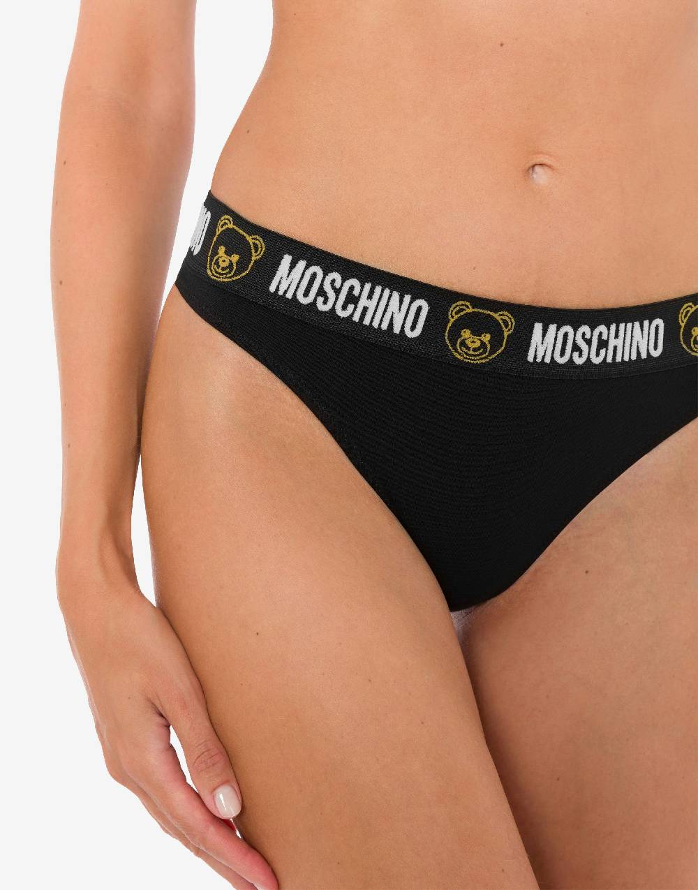 Love Moschino Perizoma in jersey stretch Teddy Elastic Band Saldi
