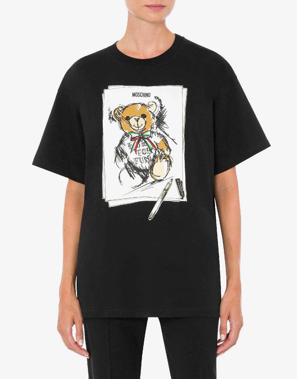 Love Moschino T-shirt oversize Moschino Teddy Bear Offerte