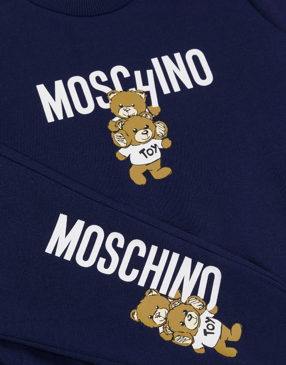 Love Moschino Completo tuta in felpa Teddy Logo Nuova