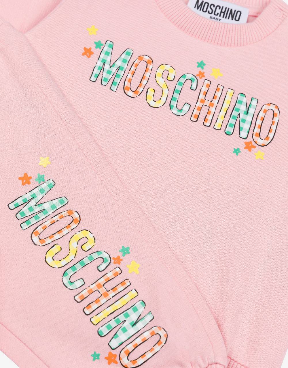 Love Moschino Completo tuta in felpa Check & Stars Logo Qualità Garantita