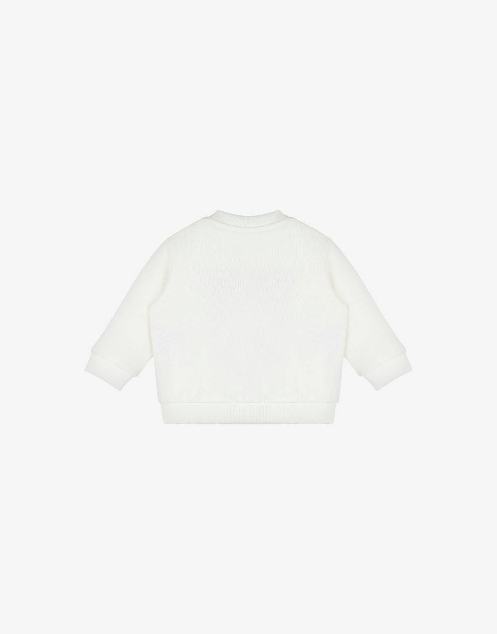 Love Moschino Felpa in cotone Teddy Embroidery Acquista Ora