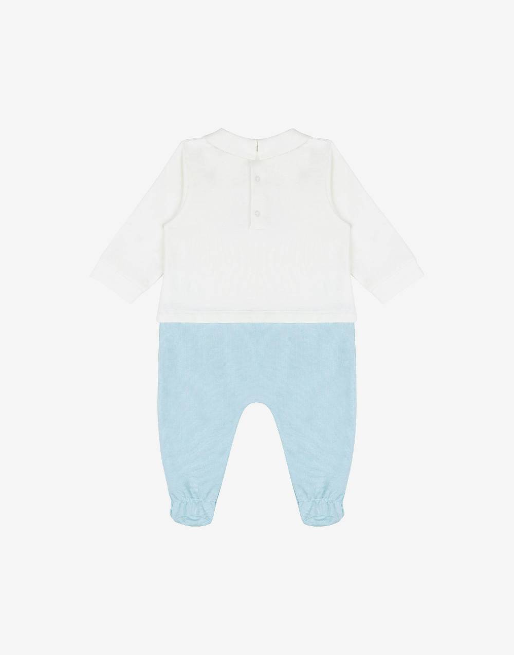 Love Moschino Tutina in cotone organico Teddy Logo Outlet