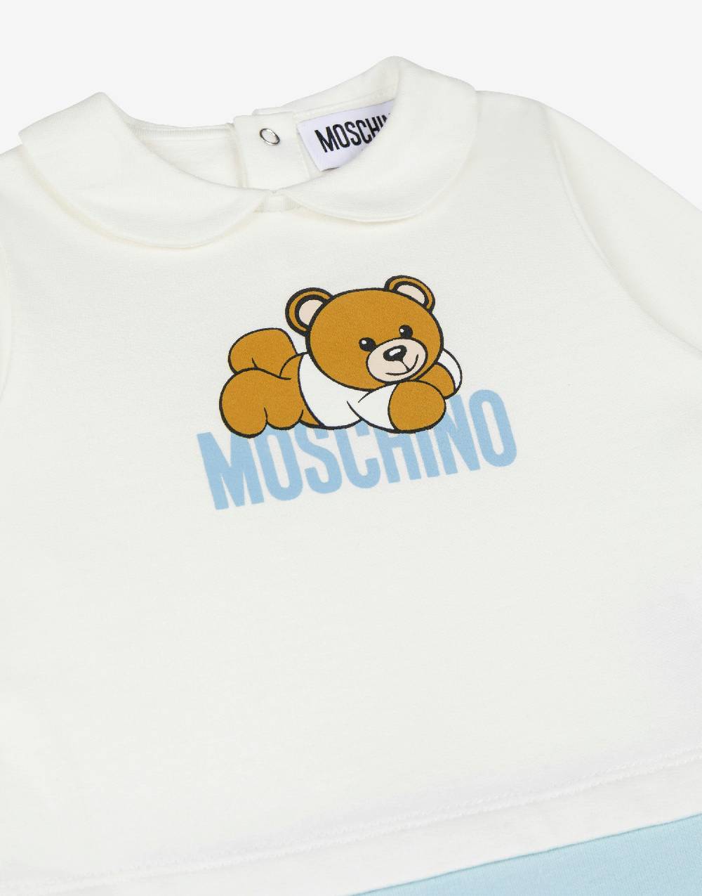 Love Moschino Tutina in cotone organico Teddy Logo Outlet