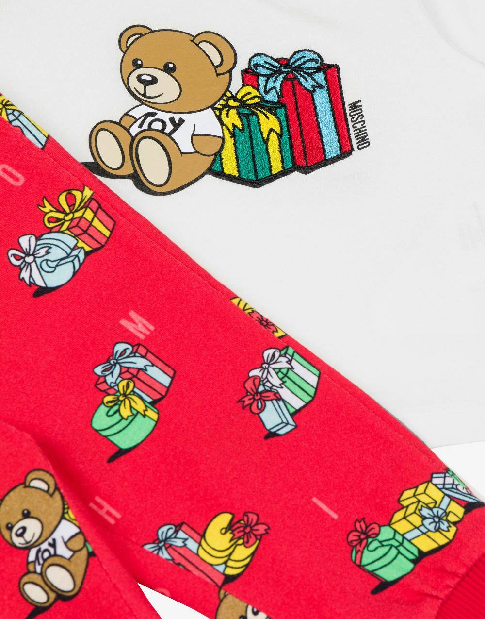 Love Moschino Completo t-shirt e leggings Teddy Holiday In Saldo
