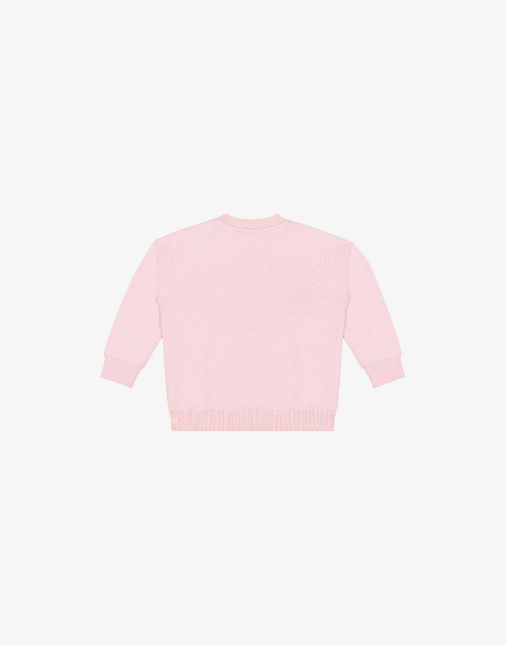 Love Moschino Felpa in cotone Logo Print In Vendita