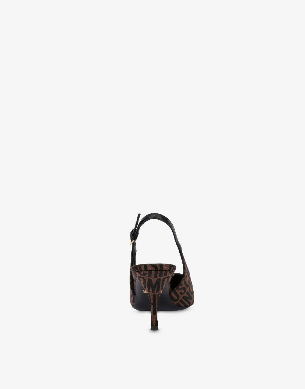 Love Moschino Slingback in nylon Allover Logo Nuovo