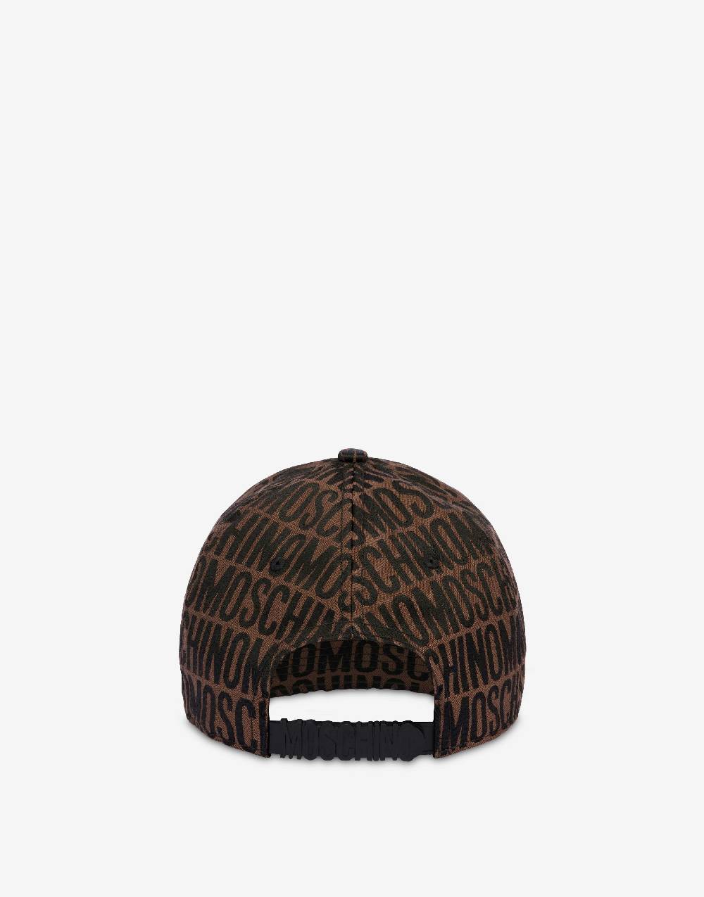Love Moschino Cappello in nylon Allover Logo Qualità