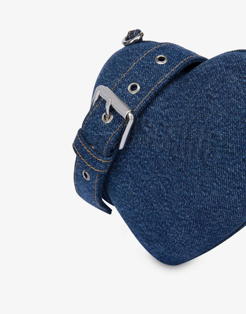 Love Moschino Moschino Heartbeat bag in denim con logo Vendite Flash