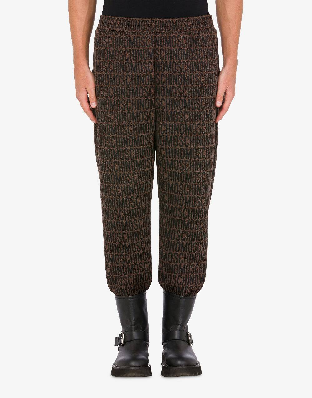 Love Moschino Jogging in felpa jacquard Allover Logo Qualità Garantita
