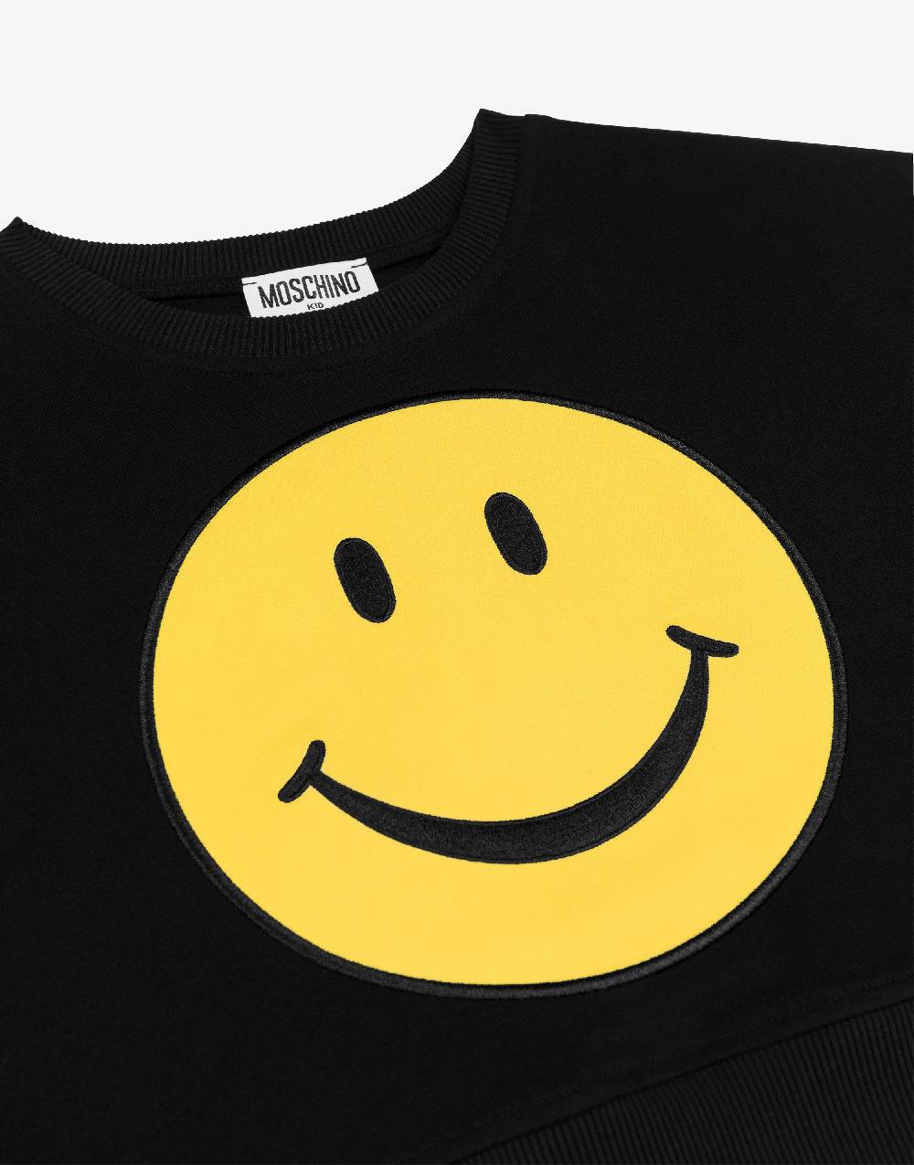 Love Moschino Felpa in cotone Smiley® Patch Vendita Calda