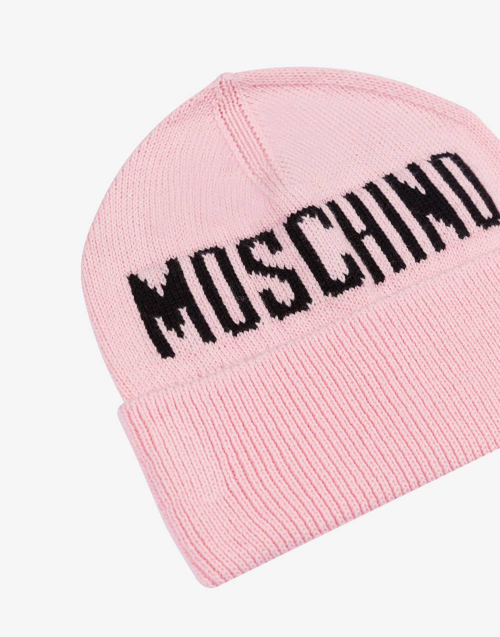 Love Moschino Cappello in maglia con logo Saldi Di Fabbrica